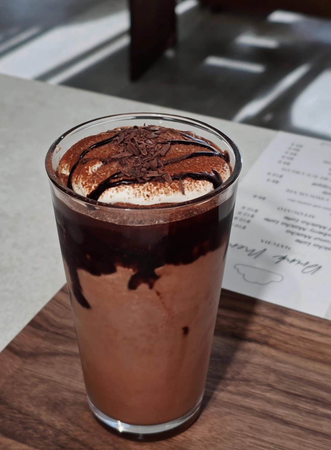 Iced Chocolate at Kumo Desserts · 冰巧克力