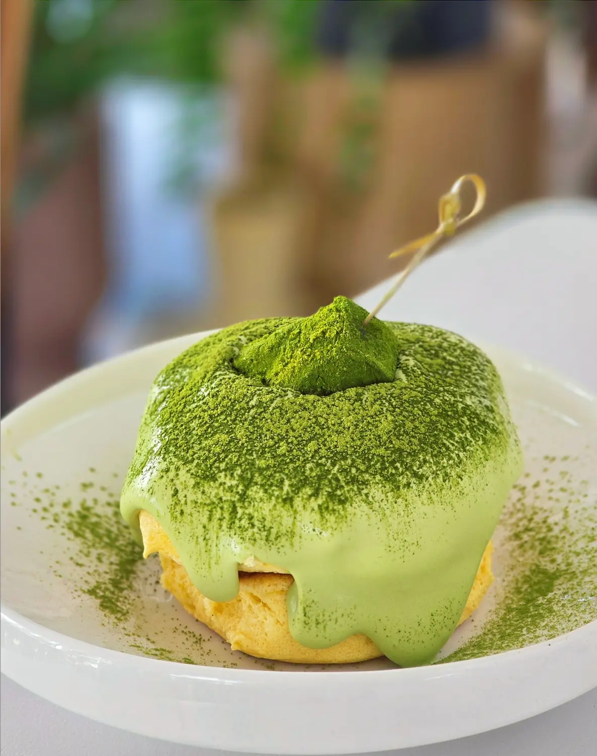 Matcha & Red Bean soufflé pancakes · 抹茶红豆